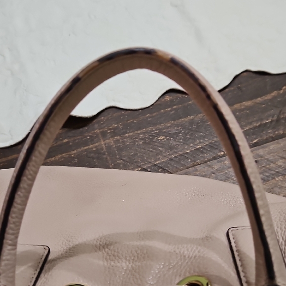 Michael Kors Blush Pebbled Leather Tassel Satchel - Picture 8 of 8